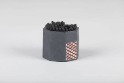 Concrete Match Holder – Modern Design with 2-Inch Safety Matches: Navy