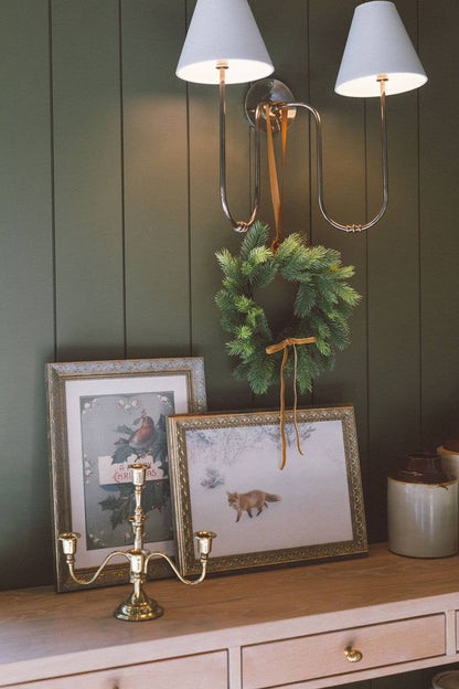 Fox In Winter Framed Antique Art