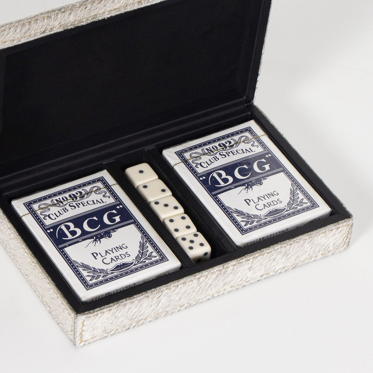 Andres Hair on Hide Playing Card Set
