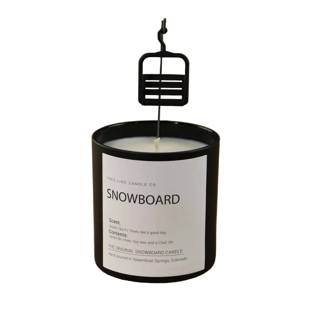Snowboard Candle