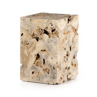 Faydon Travertine End Table