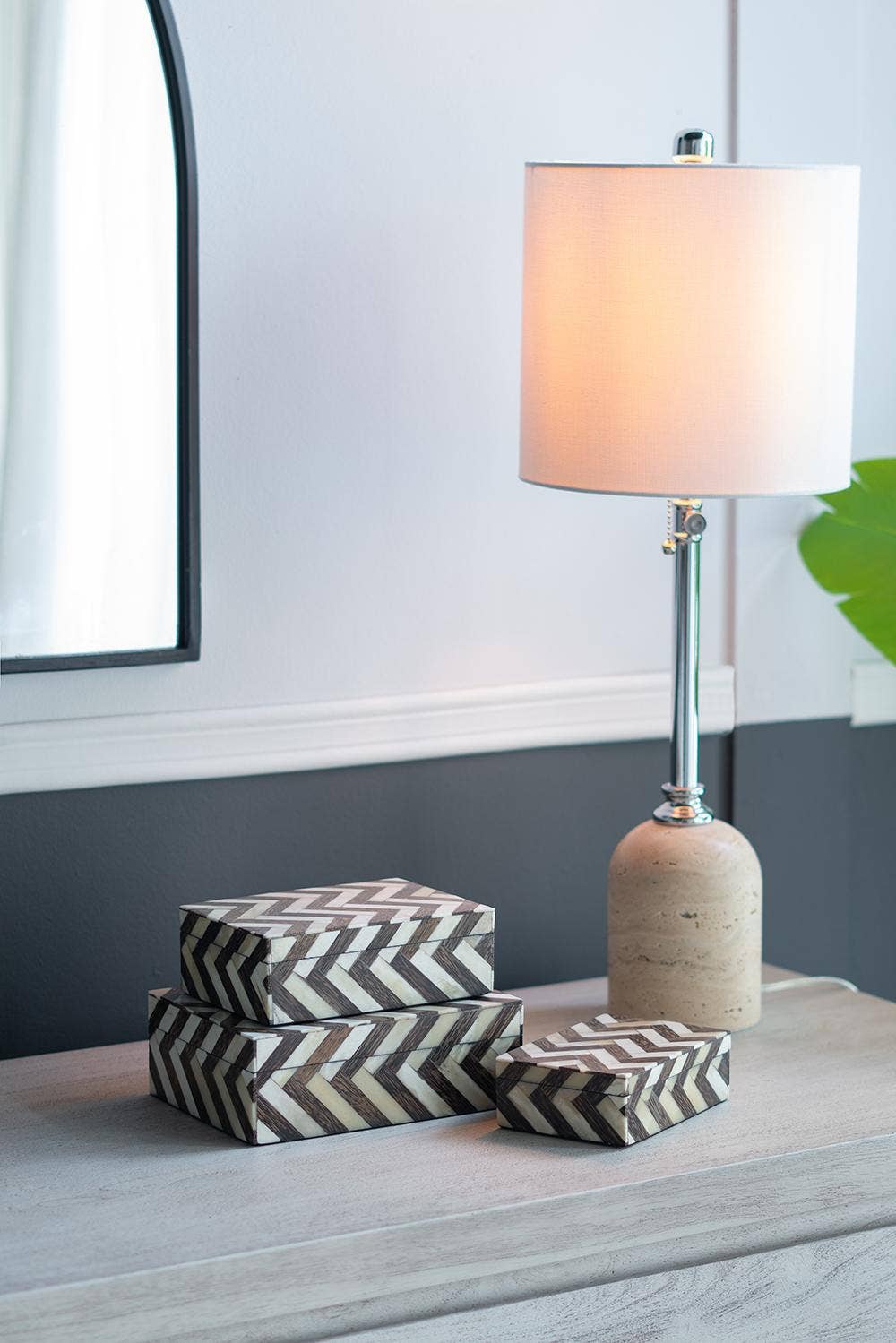 Zig Zag Bone Inlay Boxes