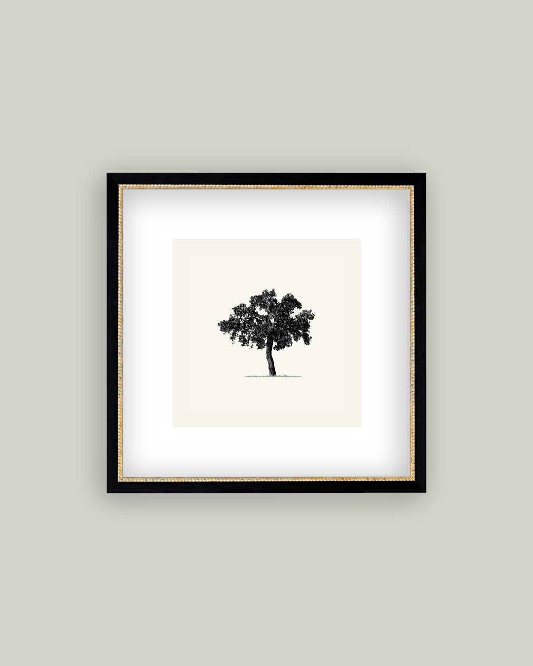 Tree Framed Antique Art: 15x15