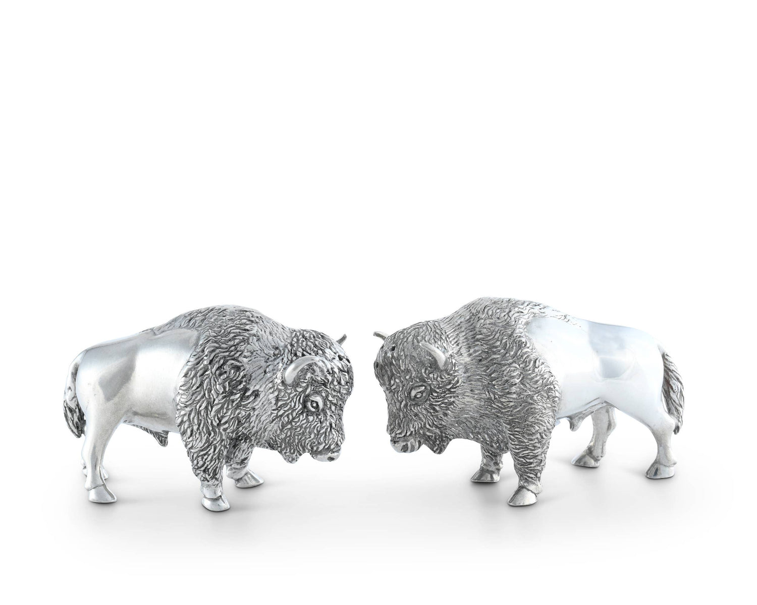 Pewter Bison Salt &amp; Pepper Set