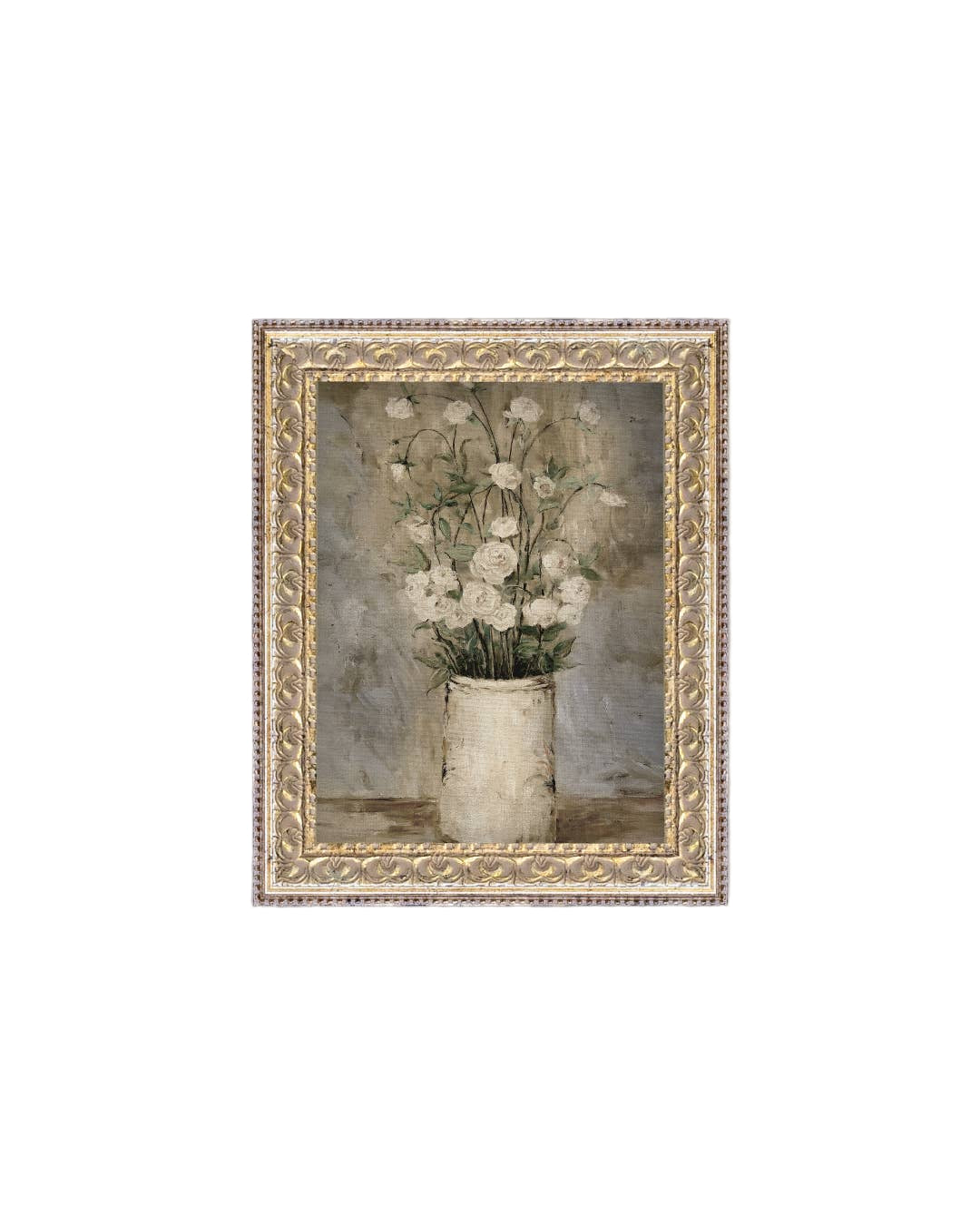 Long Stem Roses Framed Antique Art