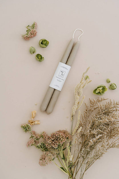 Clay Taper Candles 10 Inch