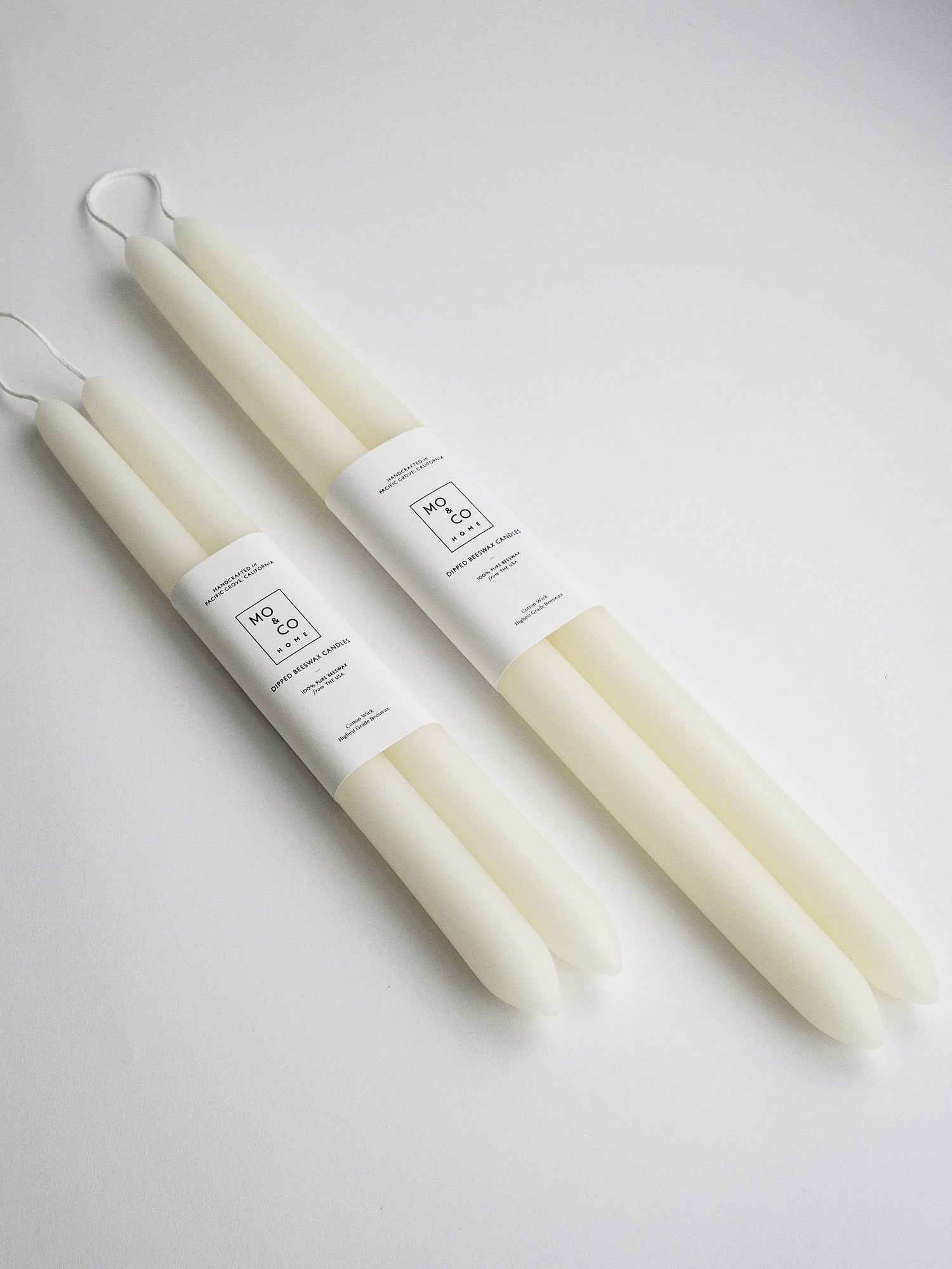 Natural White Taper Candles 14 Inch