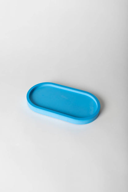 Concrete Candle Tray – Colored Base for Candle Display &amp; Styling: Navy