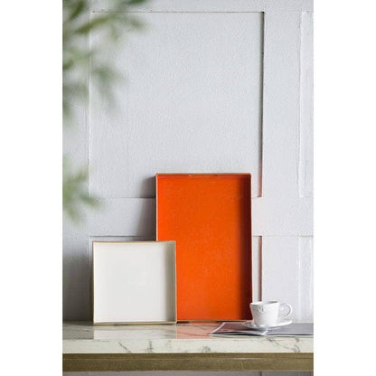 Mimosa Rectangle Tray,Orange