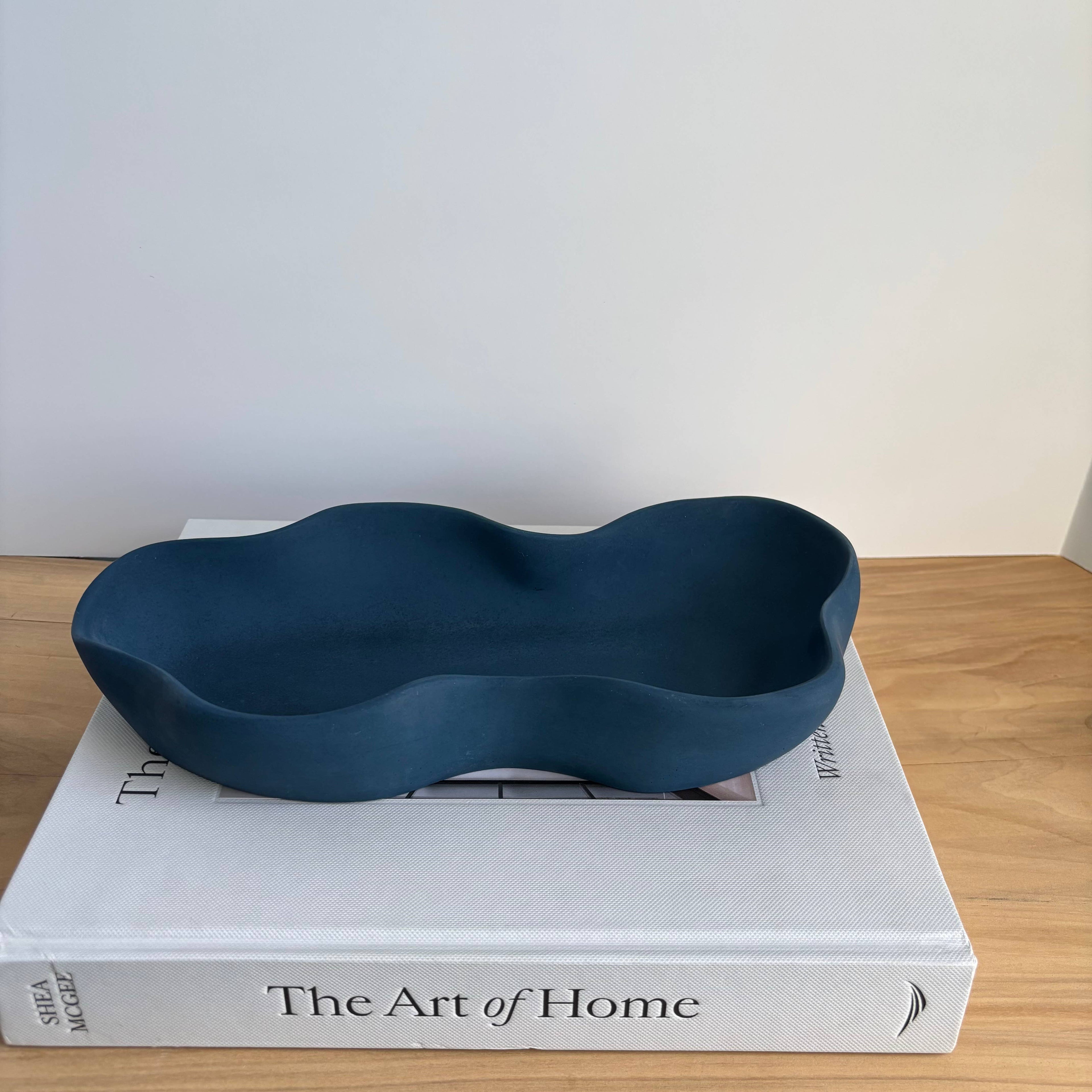 Concrete Curvy Bowl