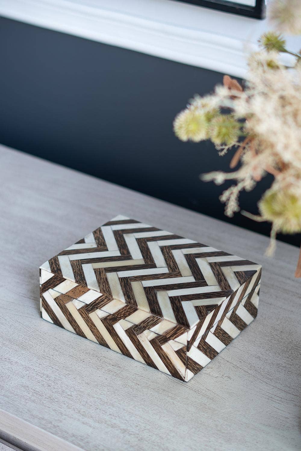 Zig Zag Bone Inlay Boxes