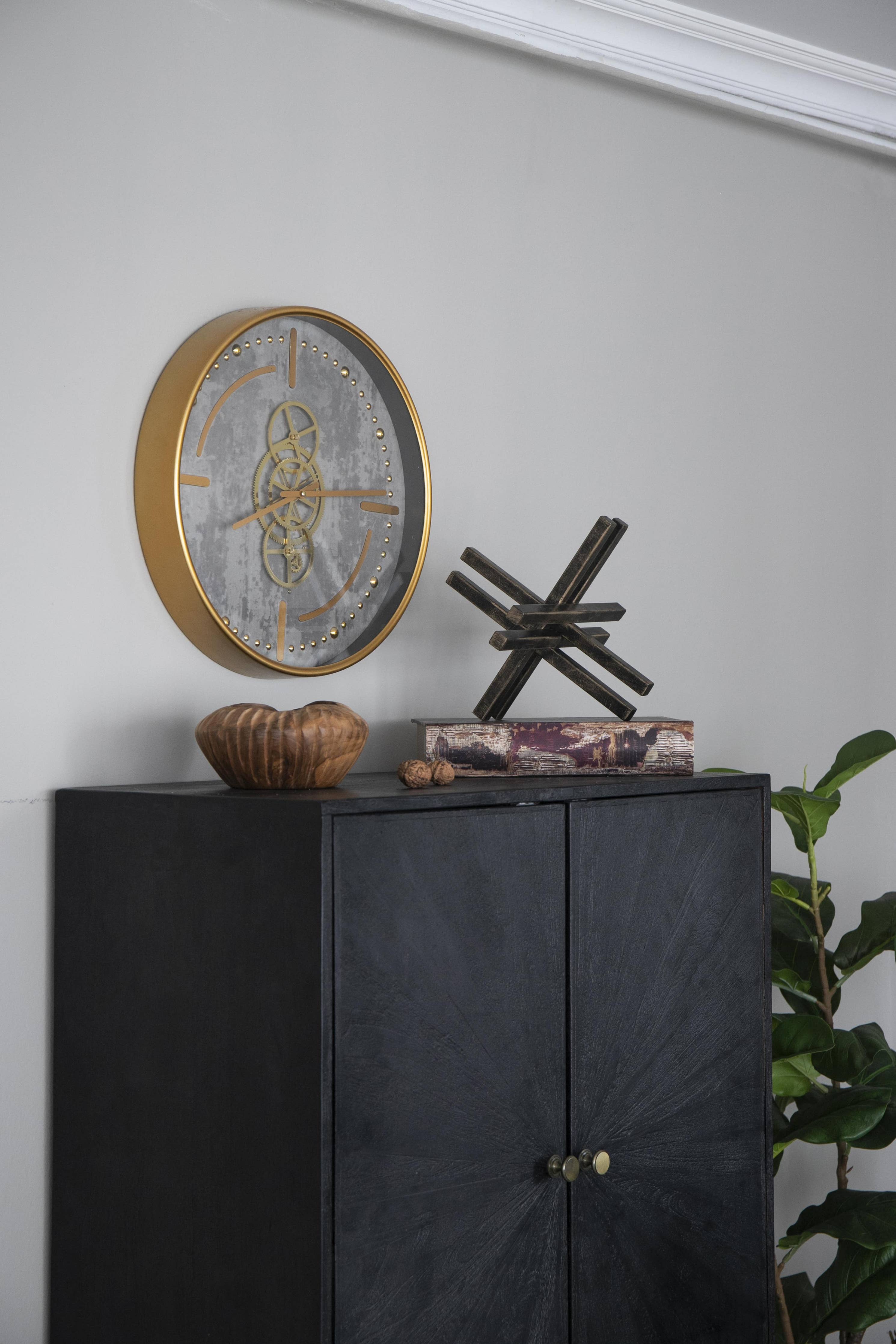 Modern Geometric Iron Sculpture