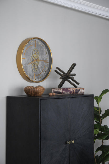 Modern Geometric Iron Sculpture