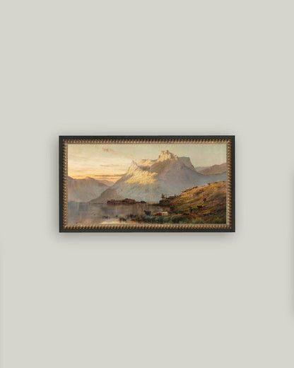 Peaks of the Western Highlands Framed Antique Art