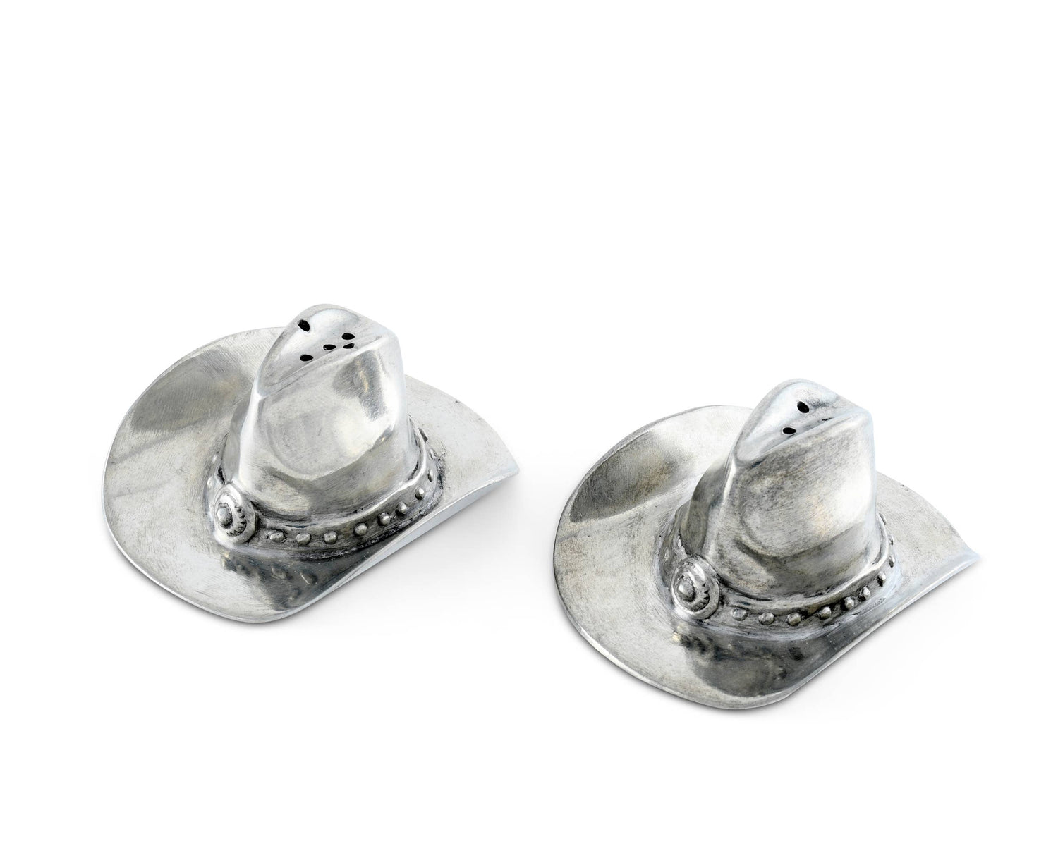Pewter Cowboy Hat Salt &amp; Pepper Set