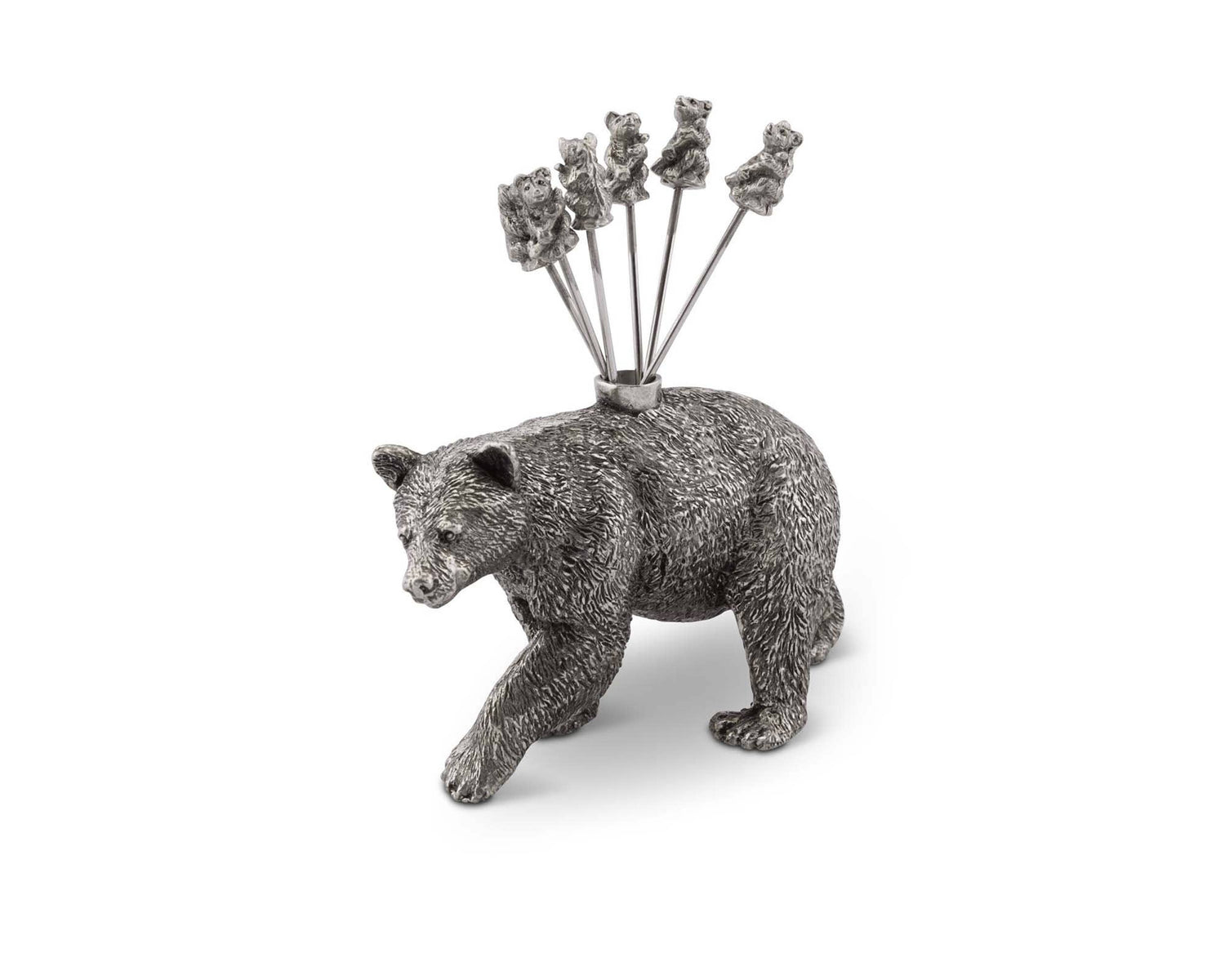 Pewter Black Bear Cheese Picks