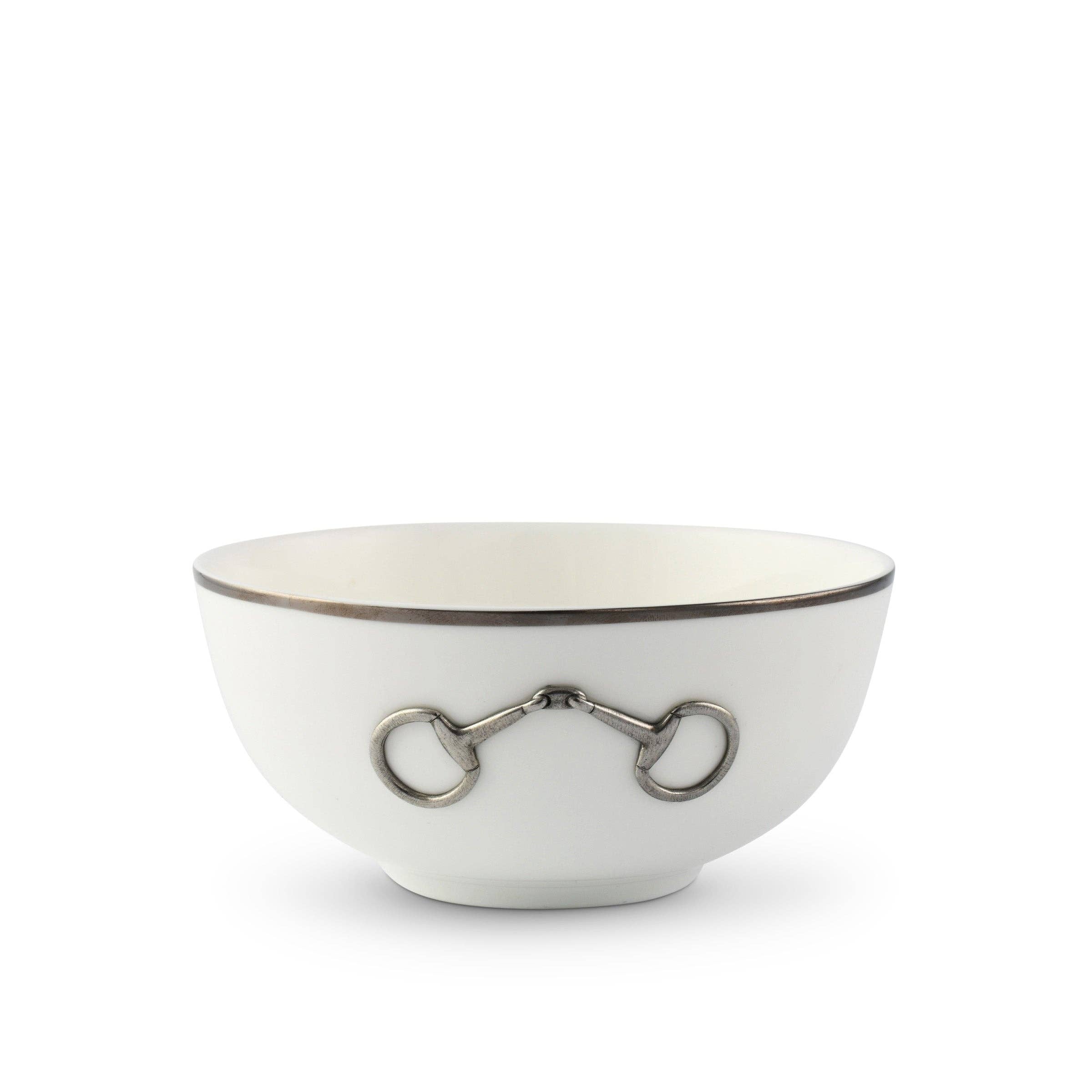 Pewter Bit Round Bowl