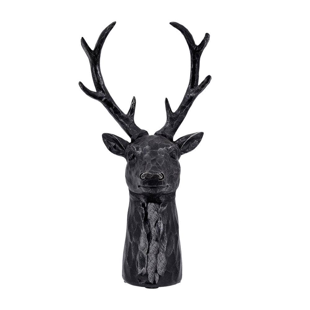 Darby 8-Point Deer Head Black