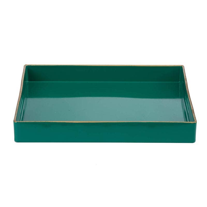 Mimosa Square Tray,Turquoise