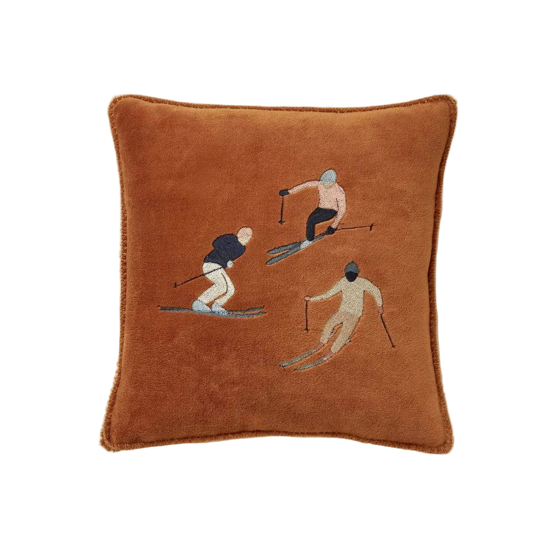 Apres Ski Camel Throw Pillow