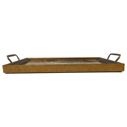 Fox Head Tray with Brass Handles