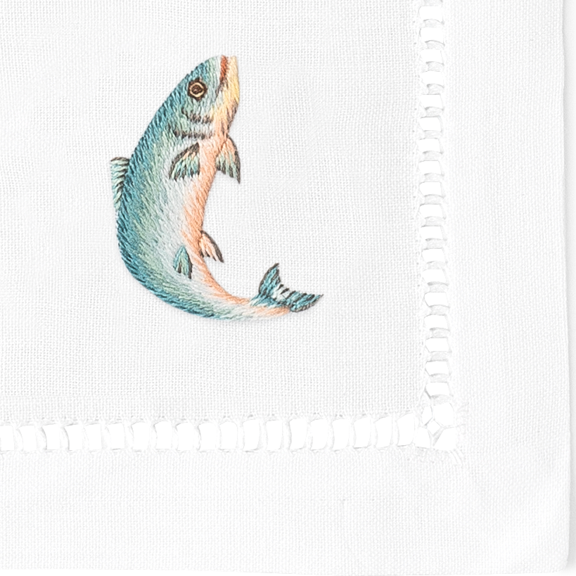 Fishing Cocktail Napkins | Mixed Set of 4