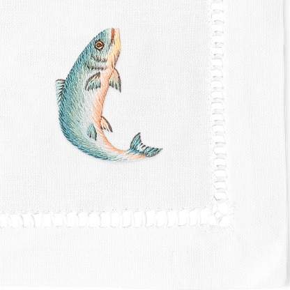 Fishing Cocktail Napkins | Mixed Set of 4