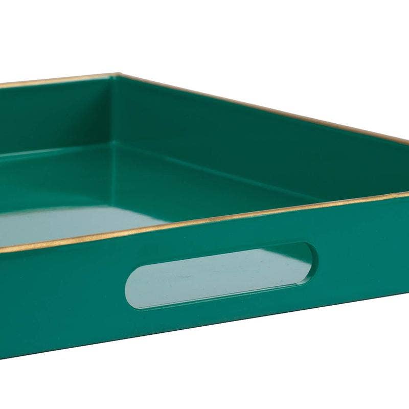 Mimosa Square Tray,Turquoise