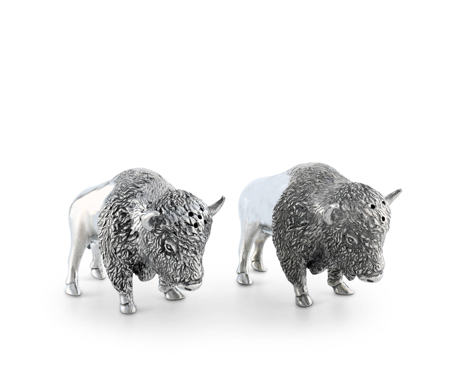 Pewter Bison Salt &amp; Pepper Set