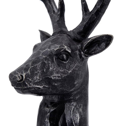 Darby 8-Point Deer Head Black