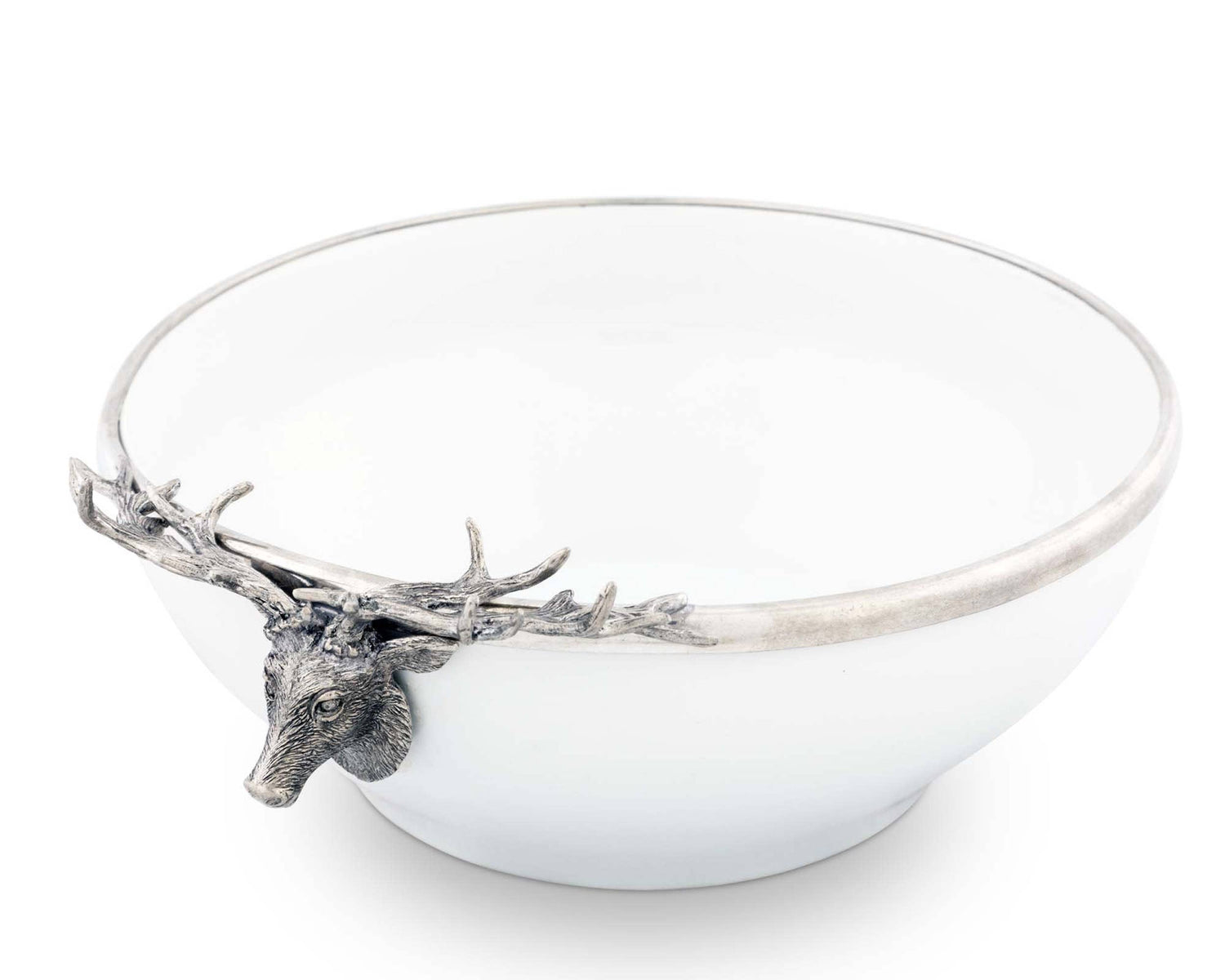 Elk Head Stoneware Bowl