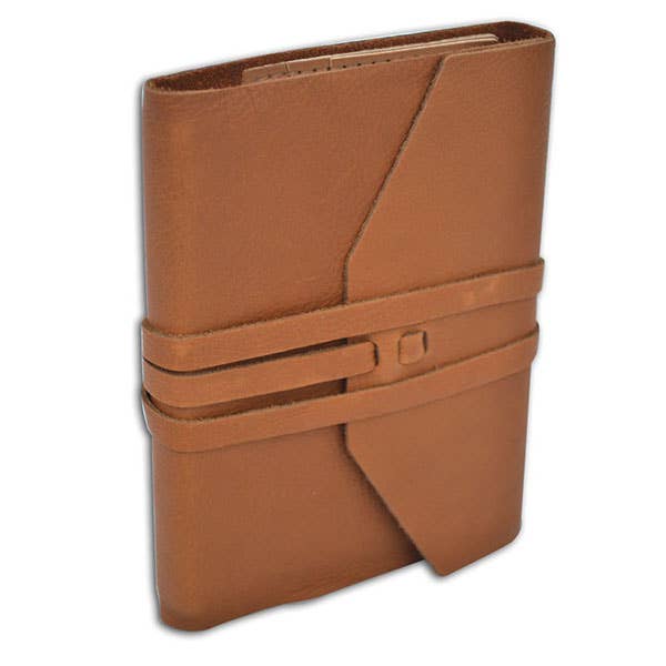 Leather Wrap Journal - Tan