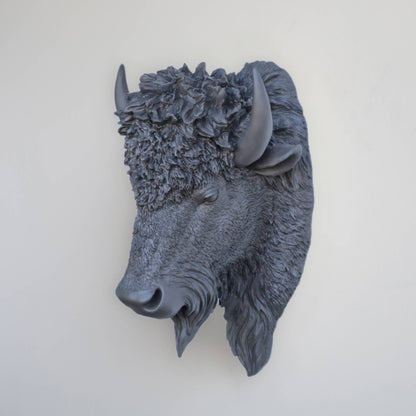 Faux Bison Wall Mount