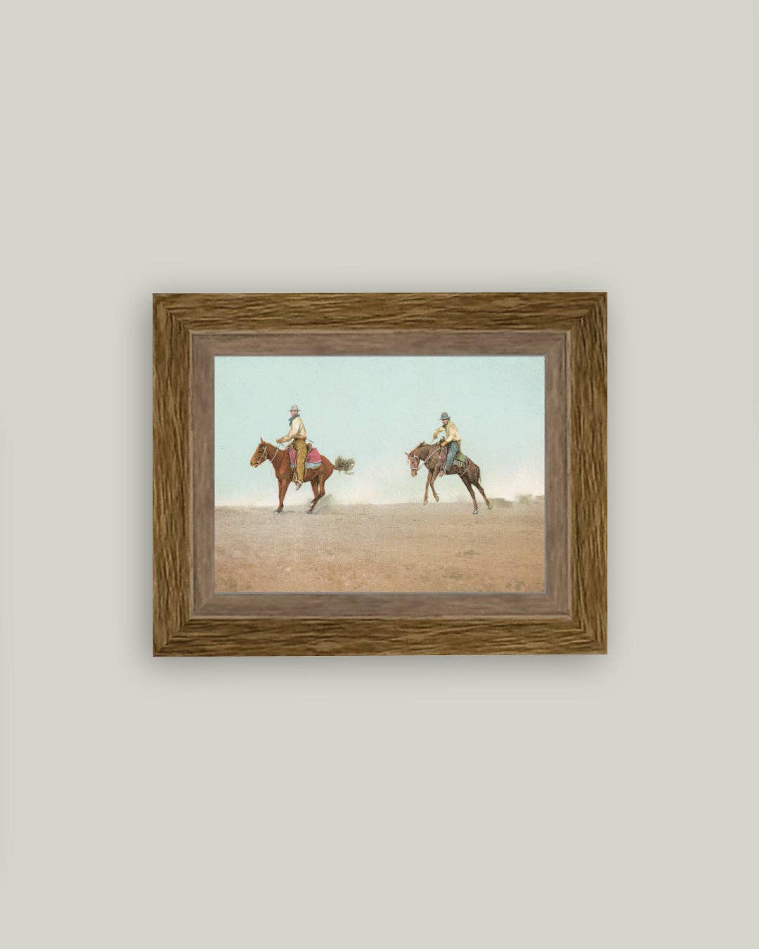 Two of a Kind Framed Antique Art