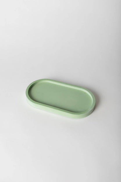 Concrete Candle Tray – Colored Base for Candle Display &amp; Styling: Gray