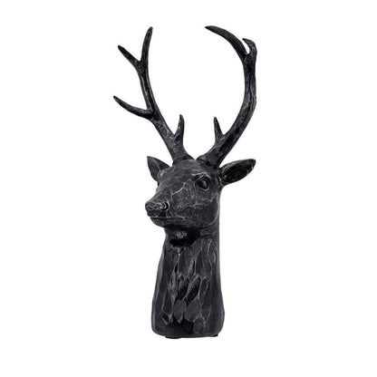 Darby 8-Point Deer Head Black