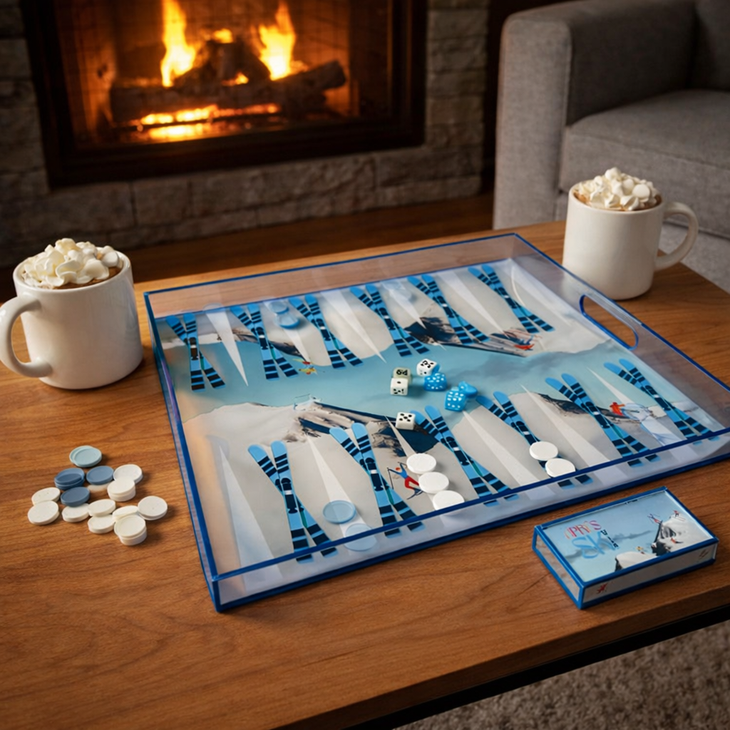 Ski Backgammon Tray