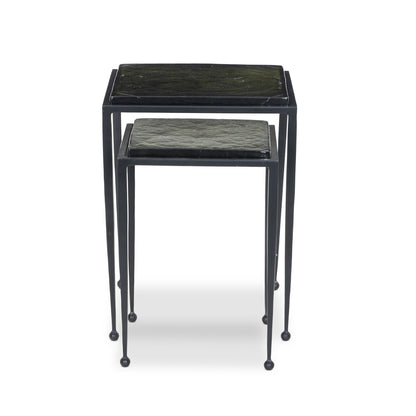 Dalston Cast Glass Nesting Tables Green
