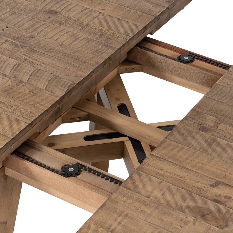Eberwin Round Pine Wood Dining Table