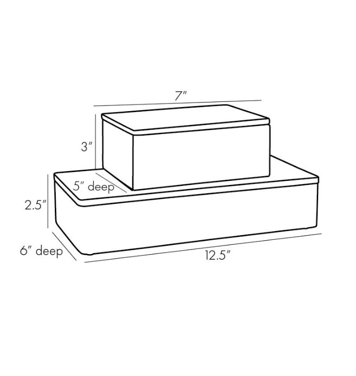 Hollie Boxes, Set of 2