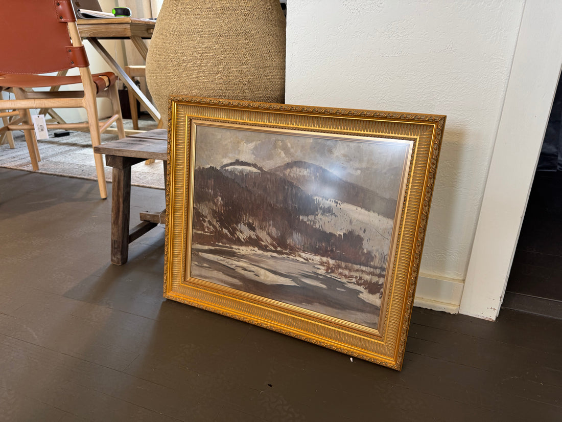 Snowy Mountain Painting