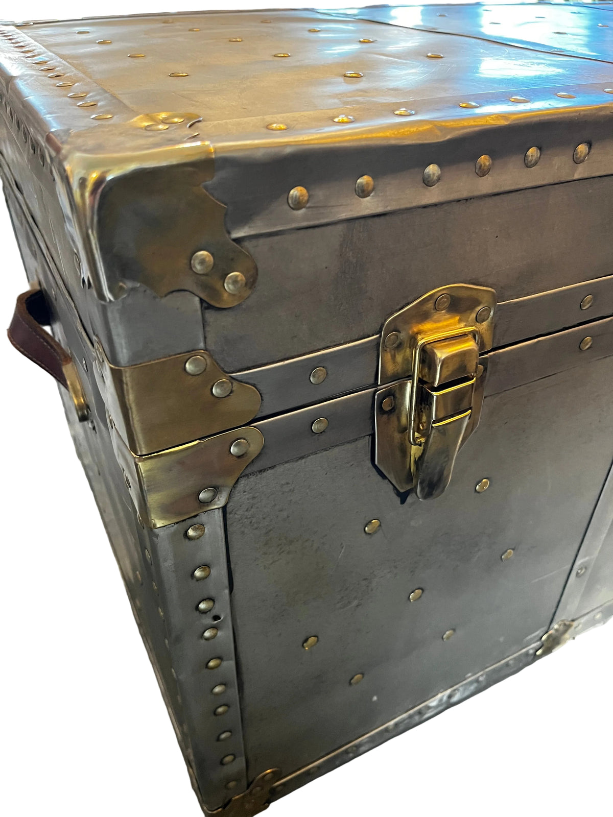 Vintage Industrial Steamer Trunk