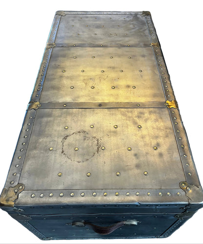 Vintage Industrial Steamer Trunk