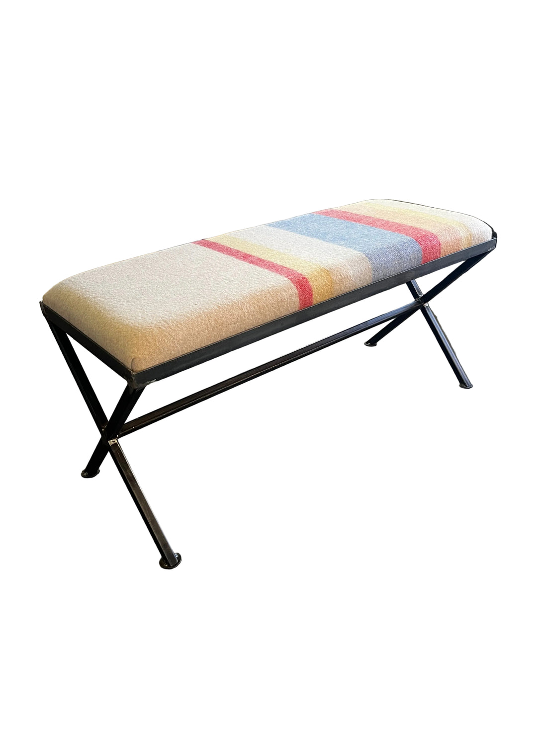 Blanket-Top Criss Cross Bench