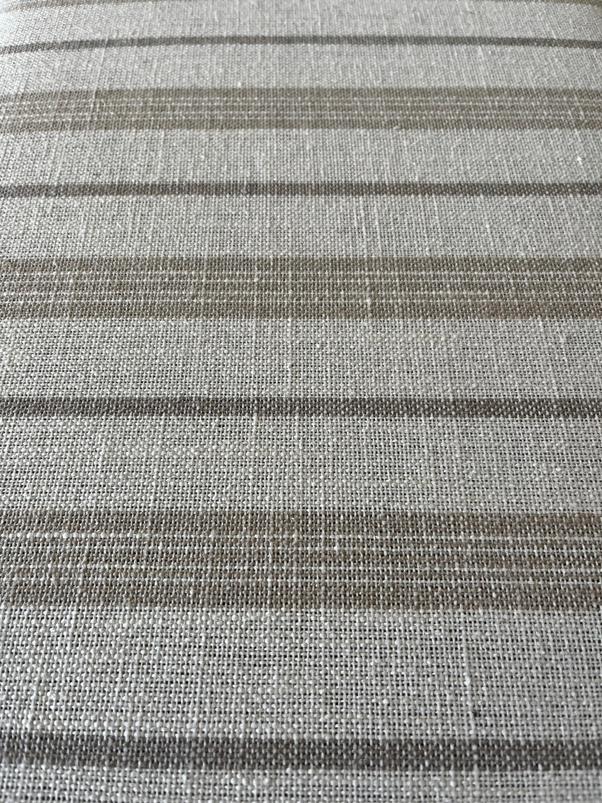 Neutral Stripe Blanket-Top Bench