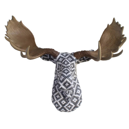 Fabric Moose Head - Aztec
