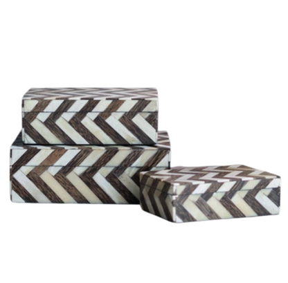Zig Zag Bone Inlay Boxes