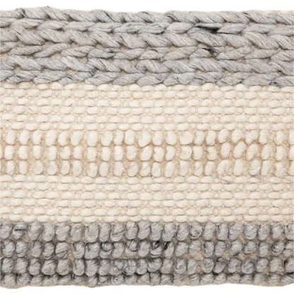 Textured Stripe Pillow - Gray Natural