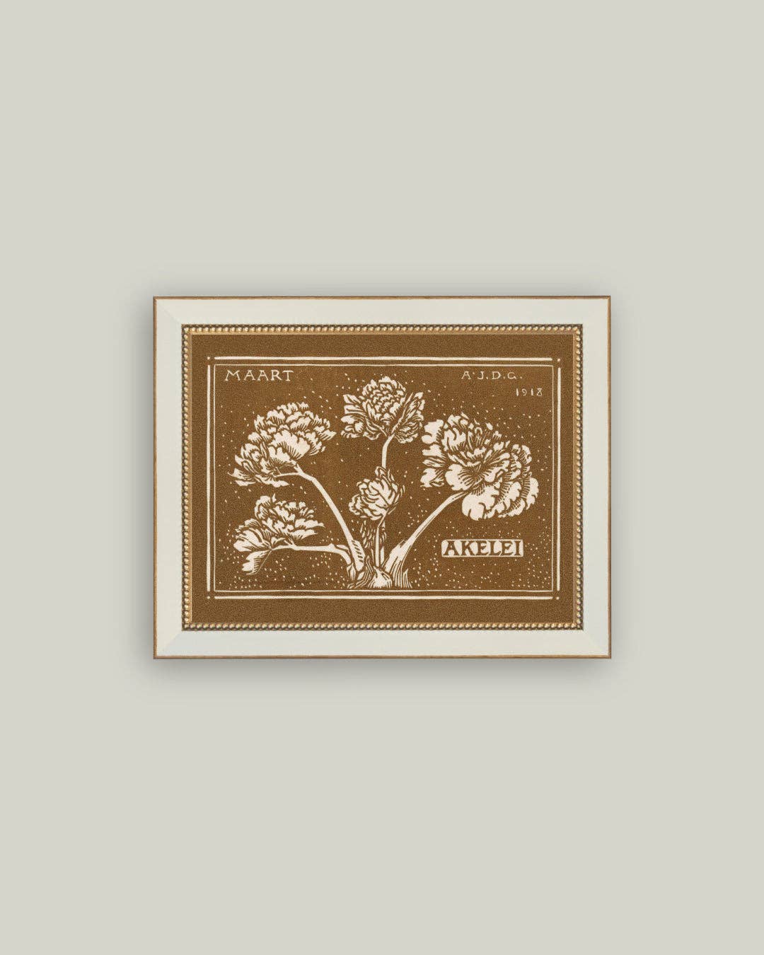 Maart Blossoms Framed Antique Art