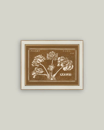 Maart Blossoms Framed Antique Art